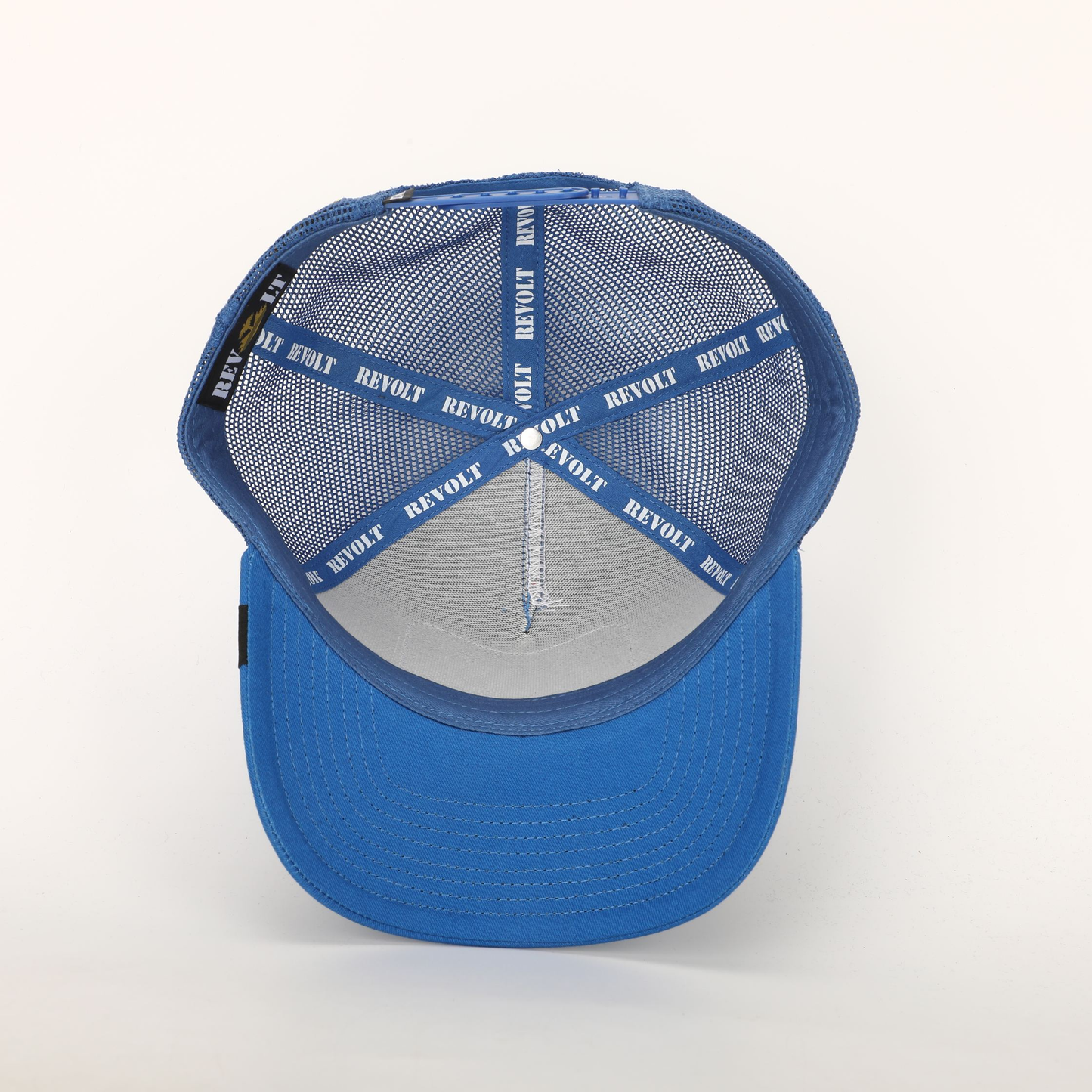 Royal Blue Haitian Crest Adjustable Mesh Snapback Hat