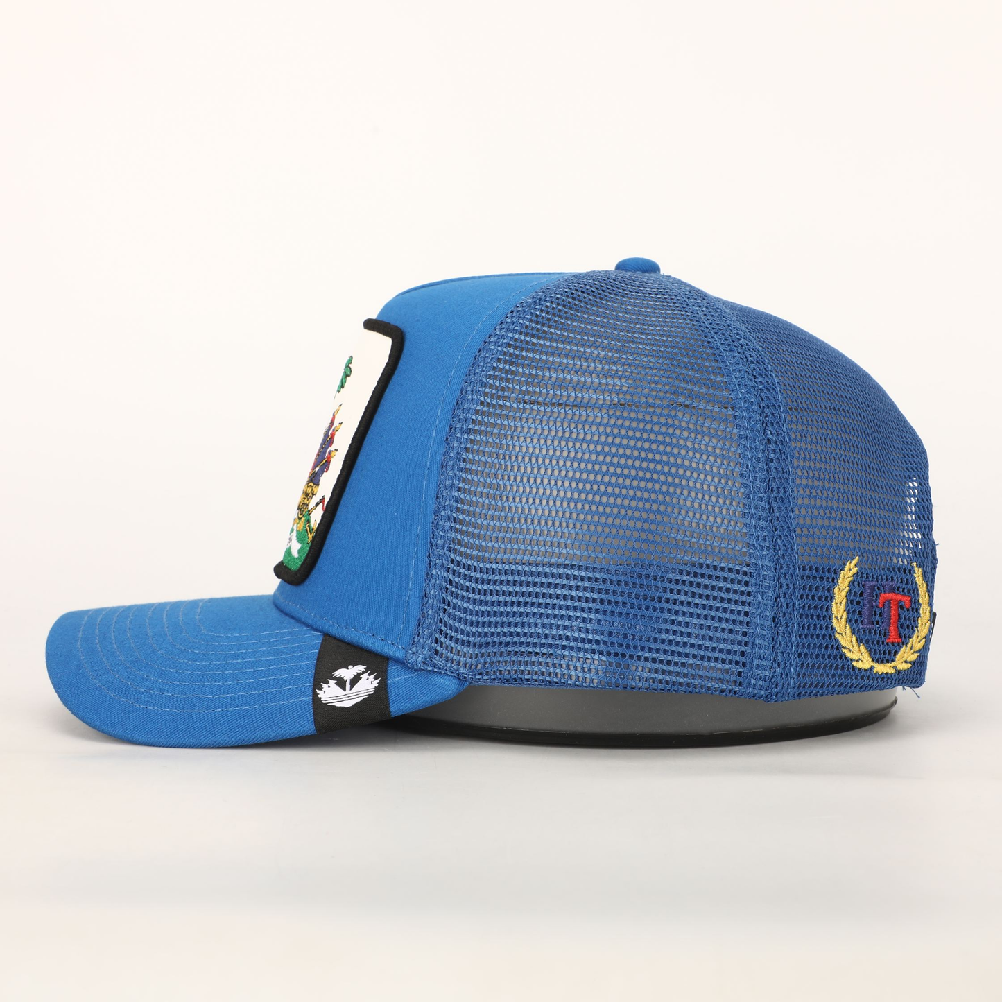 Royal Blue Haitian Crest Adjustable Mesh Snapback Hat