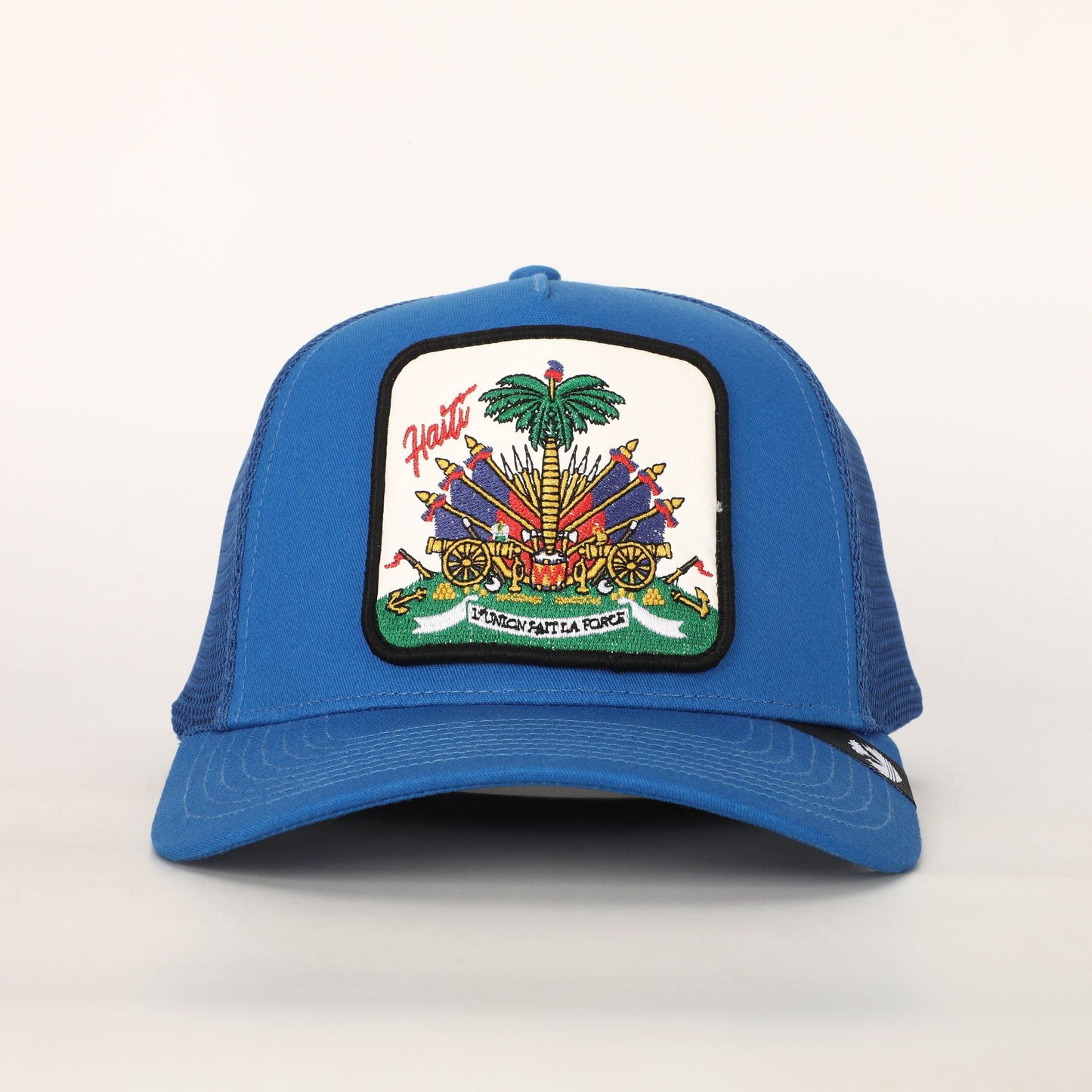 Royal Blue Haitian Crest Adjustable Mesh Snapback Hat